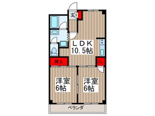 リリ－ズタウンの物件間取画像